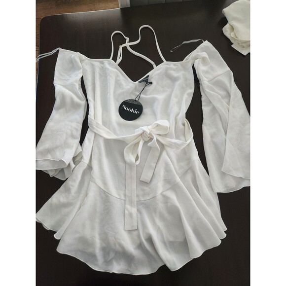 **NEW WITH TAGS** NOOKIE/REVOLVE White dress - Size Large - Picture 4 of 5